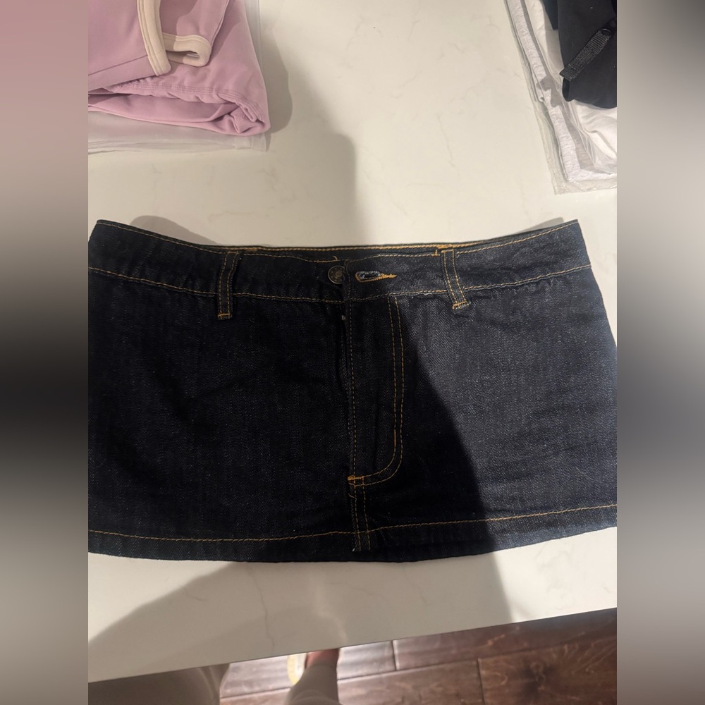 Lioness denim mini skirt